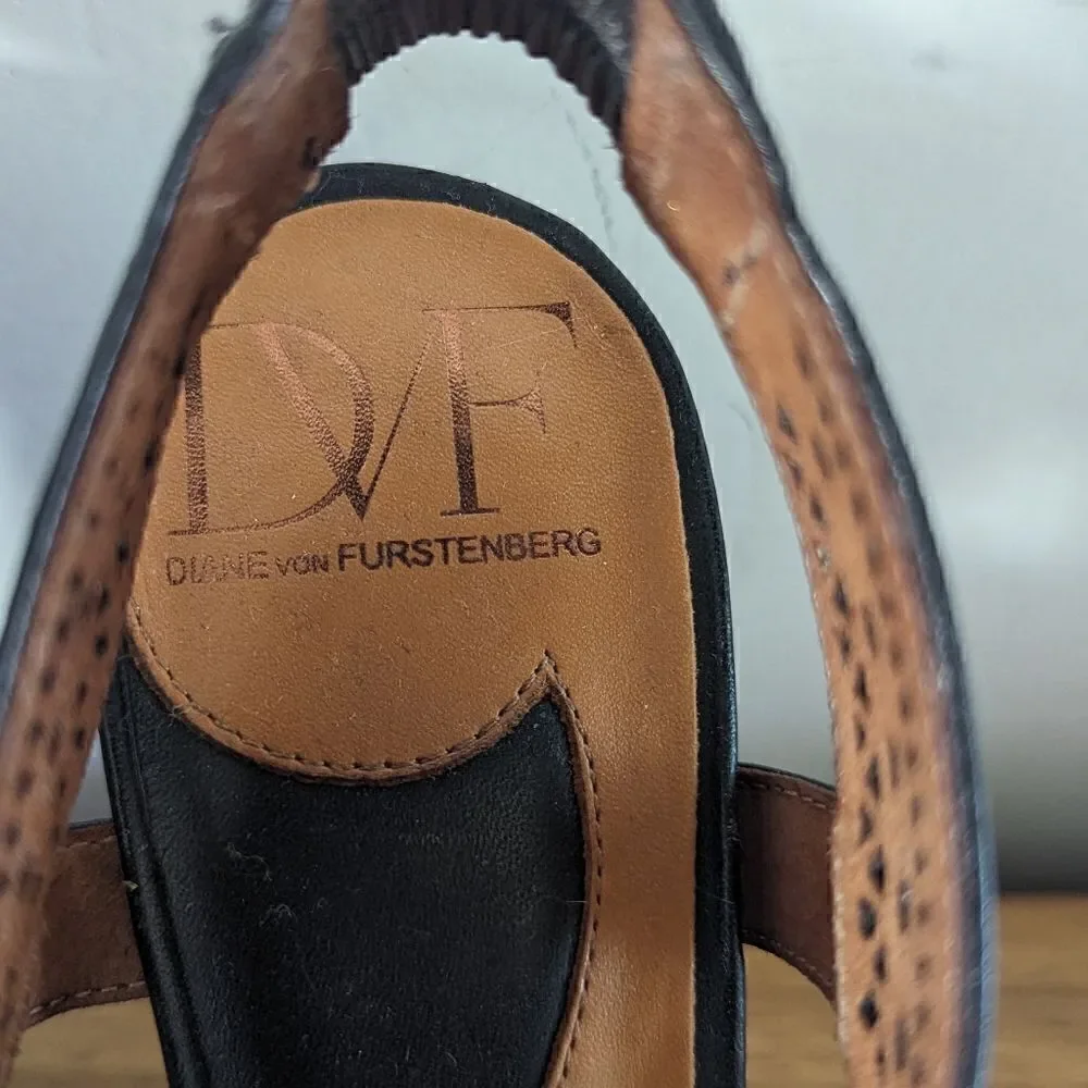 Diane Von Furstenberg Whimsigoth Dark Academia Witchy Feminine Heels 8 ½